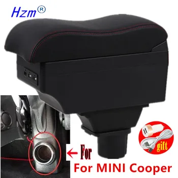 Для MINI Cooper коробка для подлокотника Countryman R60 R56 R57 R58 R53 Коробка для автомобильного подлокотника Дооснащенные детали ящик для хранения автомобильных аксессуаров