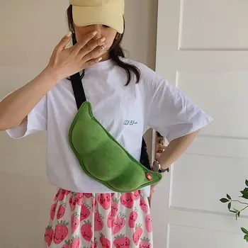Женская сумка Kawaii в японском стиле, плюшевая сумка через плечо для женщин, сумка через плечо для телефона и кошелька большей емкости