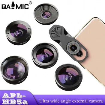 Объектив камеры Apexel Professional Selfie Pro HD Fisheye широкоугольный макро-телескоп для путешествий, комплект объективов для смартфонов