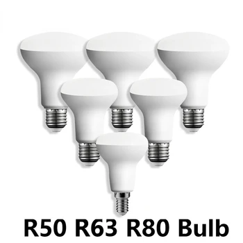 1-10 Шт. Светодиодная лампа E27 E14 Лампа для ванны Грибовидная лампа R50 R63 R80 220 В 6 Вт 10 Вт 12 Вт Без стробоскопа Теплый белый свет В соответствии с ERP2.0