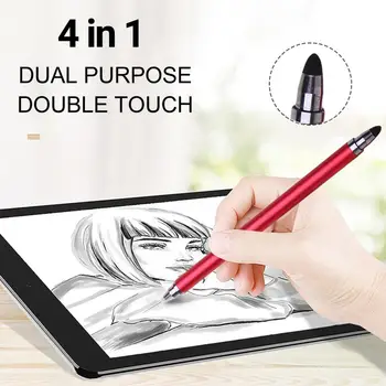 1 комплект карандашей для смартфона с защитой от отпечатков пальцев и царапин, емкостный стилус для рисования из алюминиевого сплава для планшета