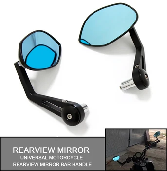 1 пара Универсальных Зеркал заднего Вида для мотоцикла, Ручка для Перекладины, Зеркальный Отражатель, Ромбовидное Зеркало