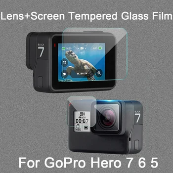 1 шт. Модная универсальная ультратонкая защитная пленка из закаленного стекла для защиты экрана Go Pro Hero 7 6 5 Аксессуары для камеры