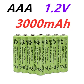 100% Original 1,2 V AAA Akkus 3000mAh Ni-Mh AA Rechargeble Batterie Alkalische Für Kamera Anti-Dropping Spielzeug auto