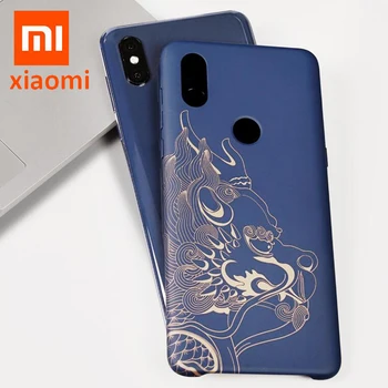 100% Оригинальный Xiaomi Mi MIX 3 (версия 4g) Чехол MIX3 Жесткий ПК С Красочными Рисунками драконов Тонкий Чехол для Xiaomi mi mix 3 MIX3