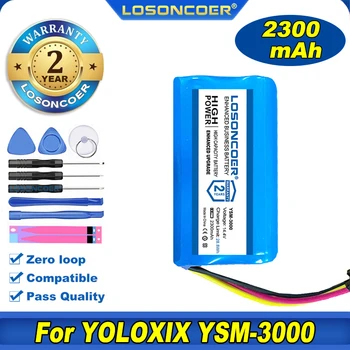 100% Оригинальный Аккумулятор LOSONCOER 2300 мАч Для YOLOXIX YSM-3000 Water Mop Пылесос Мощный и длительный Источник питания