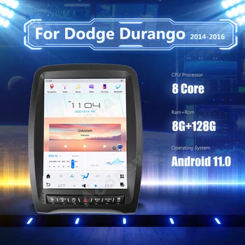 12,1-дюймовый Android 11,0 радиоприемник для Dodge Durango 2014-2016 автомобильный радиоприемник GPS мультимедийный плеер carplay головное устройство Google