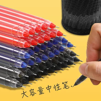 12шт Высокопроизводительная Синяя Роликовая Шариковая Ручка Черный Красный Высокопроизводительный Стилус Carbon Signature Pen 0,5 мм Студенческий Экзамен