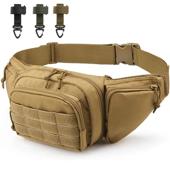 1шт Тактическая мужская поясная сумка, нейлоновая походная сумка для телефона, спорт на открытом воздухе, Армейская Военная Охота, скалолазание, кемпинг, поясная сумка с пряжкой