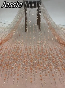 2023 Европейский Французский Старший Новый продукт, трехмерное кружево, одежда с блестками, Свадебное платье, декоративная ткань Чонсам