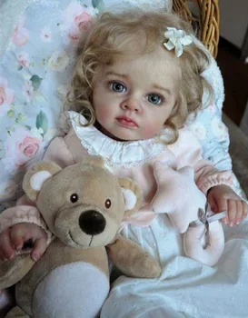 23-дюймовый Комплект Куклы Tutti Reborn Doll Kit с COA Редким Ограниченным Тиражом Cute Baby DIY Незаконченные Неокрашенные Части Куклы Blank Doll Kit