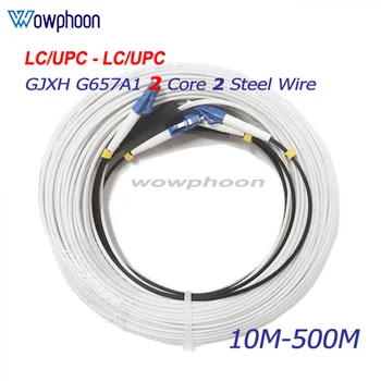 2LC/UPC-2LC/UPC ftth оптоволоконный наружный подвесной волоконно-оптический кабель g657a однорежимный патч-корд fibra optica