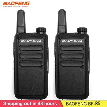 2ШТ Baofeng Мини-Рации 16CH Каналов Двухстороннего Радио 400-470 МГц USB BF-R5 C1 Fasion Маленькие Радиостанции BF R5 C9 для Детского Подарка