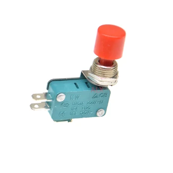 2шт DS438-448 красно-зеленый микропереключатель Мгновенный кнопочный переключатель самосброс Открытое отверстие 12 мм 15A 125/250VAC
