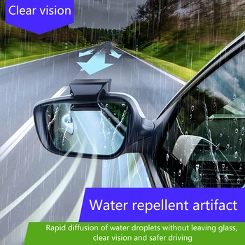 2шт автомобильное зеркало заднего вида от дождя Водонепроницаемая защита для бровей Автомобильное зеркало Защита от дождя Боковое зеркало Защита от дождя Автоматическое зеркало козырьки от дождя для автомобилей