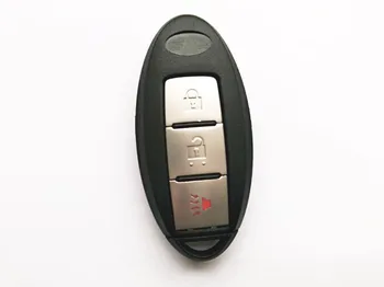 3 Кнопки Smart Remote Key Case Shell Для Nissan New Sunny Tiida Со Вставным Неразрезным Лезвием Для Ключей Fob Key Cover (С Боковой Канавкой)