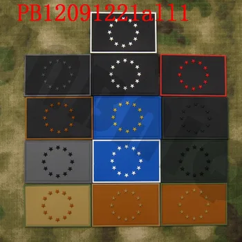 3D ПВХ нашивка Европейский Союз Флаг ЕС Тактический военный боевой дух