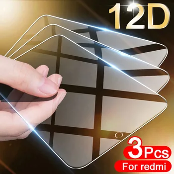 3шт Закаленное Стекло С Полным Покрытием Для Redmi Note 9 8 7 5 6 9S 10 Pro 8T Протектор Экрана Для Redmi 8A 7A 9 9A 5 Plus Glass