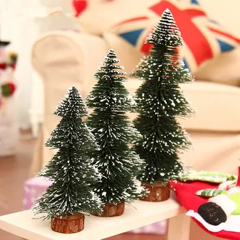 3шт Искусственная мини-Рождественская елка, Маленькая рождественская елка, столешница, ассорти сосен для украшения дома на Рождество