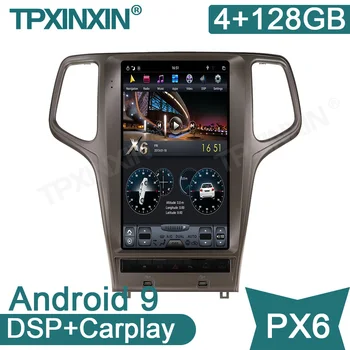 4 + 128 Г для Jeep Grand Cherokee 2010-2019 Автомобильный мультимедийный плеер Стерео экран Tesla PX6 Радио Аудио GPS Навигация головное устройство