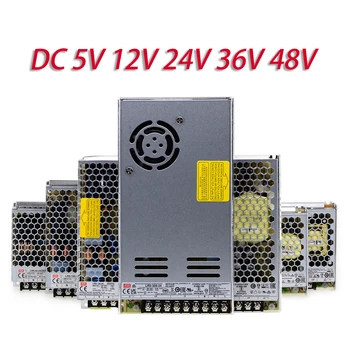 5V 12V 24V 36V 48V AC-DC 220V -5V 12V 24V 36V 48V 50W 100W 150W импульсный источник питания LRS NES PFC Импульсный источник питания