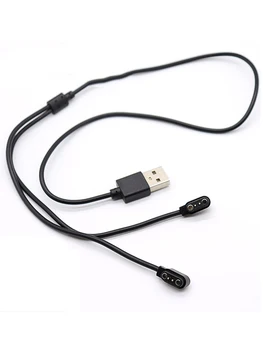 5ШТ 2PIN Одноточечный Двухмагнитный Зарядный Кабель USB с шагом 2,54 Штекер 2-Контактный Pogo Магнитный Кабель Зарядного Устройства Шнур для Смарт-Часов GT88