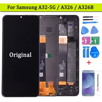6,5 Оригинальный ЖК-дисплей для Samsung Galaxy A32 5G A326 ЖК-дисплей с рамкой Сенсорный Экран Дигитайзер ЖК-дисплей Для Samsung SM-A326B A326B/DS Дисплей
