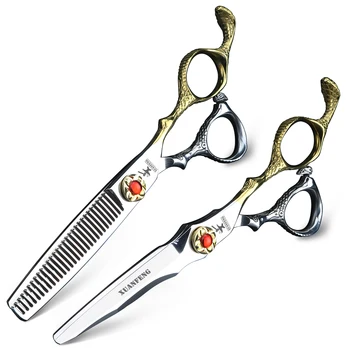 6-дюймовые парикмахерские ножницы из высококачественной японской стали 440C с ручкой Cobra, профессиональные ножницы для стрижки и филировки