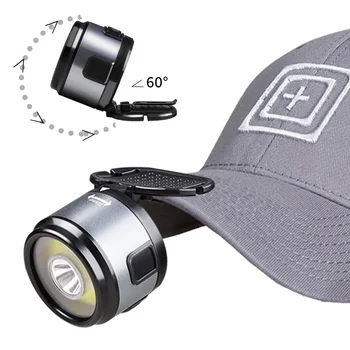 6550 Многофункциональный светильник, светодиодный налобный фонарь, портативный USB C, перезаряжаемый светильник с магнитным крючком, зажим для крышки, Наружный фонарь для кемпинга в помещении