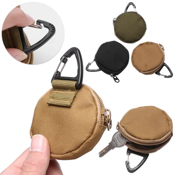 900D Тактический военный чехол Molle для бега, сумка для наушников, портативный кошелек для ключей и монет с крючком, мини-карман, сумки для кемпинга, кошелек