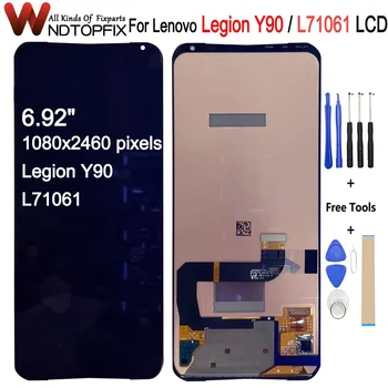 AMOLED Для Lenovo Legion Y90 L71061 ЖК-дисплей С Сенсорным экраном и Цифровым Преобразователем В Сборе Заменяет 6,92 