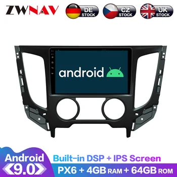 Android 9,0 4 + 64G PX6 DSP Carplay Радио Автомобильный DVD-плеер GPS навигация Для Mitsubishi Triton L200 Ручной кондиционер