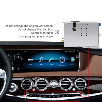Android-адаптер Hualingan для Mercedes S class W222 ntg5.0 2014-2018 Apple CarPlay Android Auto музыкальное видео YouTube в движении