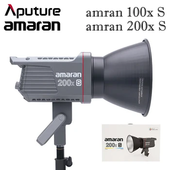 Aputure Amaran Серии 100X S 200X S Двухцветная Светодиодная Подсветка для Видеосъемки 2700-6500 K С управлением приложением Bluetooth, Подсветка Для Фотосъемки, Бесшумный Вентилятор