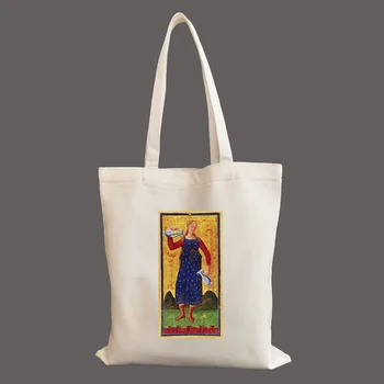 Arcanum Temperance Damen модная сумка-тоут, холщовые сумки унисекс, сумки для покупок, повседневная сумка с принтом, женская холщовая сумка