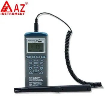 AZ9651 Высокоточный регистратор температуры и влажности, портативные регистраторы с программным обеспечением RS232, различные режимы измерения.