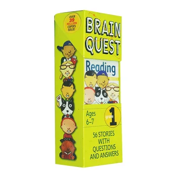 brainquest Чтение в 1 классе, Детские книги в возрасте 5 6 7 8 лет, Карточки с вопросами и ответами для изучения английского языка, 9780761141396