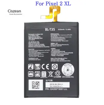 Ciszean 1x сменный аккумулятор BL-T35 постоянного тока емкостью 3520 мАч 3,85 В для аккумуляторов LG Google 2 Pixel 2 XL