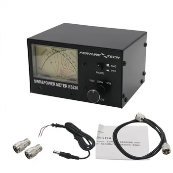 ES220 V2 1000 Вт УКВ/UHF Двухдиапазонный КСВ-измеритель мощности 140-480 МГц