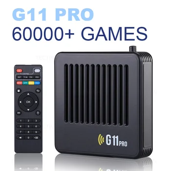 G11 Pro Video Game Box Ретро Игровая консоль 256G Встроенные 60000 Ретро Игр Со Сверхнизкой задержкой 2 шт Беспроводной контроллер с выходом 4K