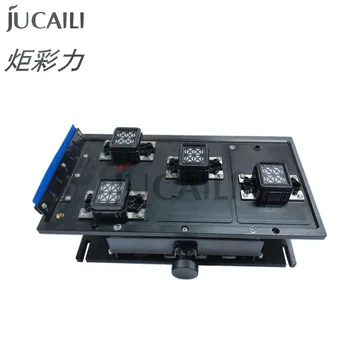 Jucaili стабильная Станция с 4 Головками для Epson 4720/I3200 Насос печатающей головки В сборе с одним мотором для подъема стека чернил станция очистки