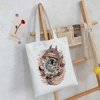 Kaonashi shopping bag bolso холщовая хлопчатобумажная сумка-тоут для продуктовых покупок net sacola sac toile