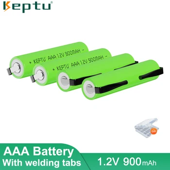 Keptu 4ШТ батарейка AAA aaa со сварочными выступами аккумуляторная батарея 900 мАч 1,2 В Nimh AAA для электробритвы Philips Зубная щетка