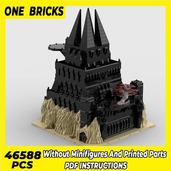 Moc Building Blocks Film Model Series, Большой черный замок, Технические кирпичи, сборка своими руками, знаменитые игрушки для детей, праздничные подарки