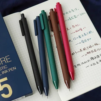 MOHAMM 5 ШТ 0,5 мм Точечная Винтажная Цветная ручка с выдвижными чернилами, набор для письма, Скрапбукинг, журнал 