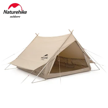 Naturehike Винтажная хлопковая палатка Extend Outdoor Luxury Tent Nordic Vintage Cotton Cabin Room Light Хлопчатобумажная ткань класса люкс