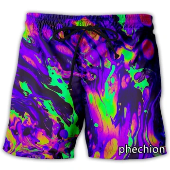 phechion Новые мужские/женские повседневные шорты с 3D принтом в стиле психоделического искусства, модная уличная одежда, Мужские Свободные спортивные шорты A109