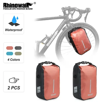 Rhinowalk 4L 6L Велосипедная быстроразъемная сумка для вилки, Водонепроницаемая Передняя сумка для велосипеда, крепление для электрического скутера, сумка для автомобиля
