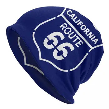Route 66 California Road Шляпы-капоты Модные Уличные Тюбетейки Шапочки-ушанки для мужчин И женщин Вязаная шапка Теплые Термоэластичные шапочки