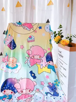 Sanrio Hello kitty, Фланелевое одеяло с милым рисунком из мультфильма, Детское одеяло для сна, покрывало для кондиционера, Двустороннее одеяло для дивана